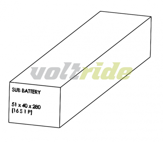 Dualtron X Sub Battery (60V3A)