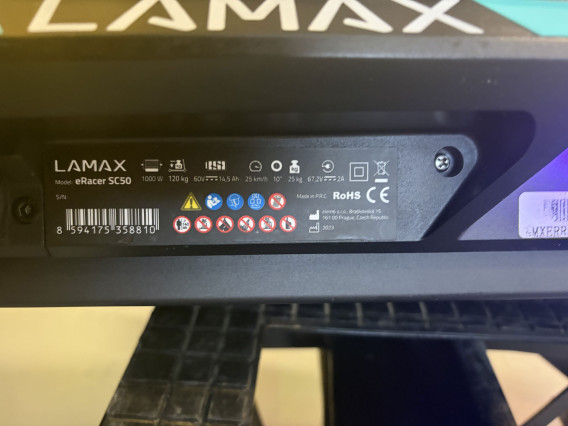 Lamax eRacer SC50 - jazdená 70 km