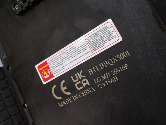 Bluetran lightning - jazdená 44 km