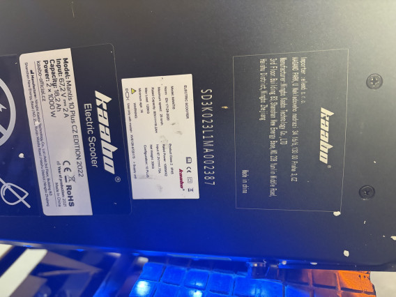 Kaabo Mantis 10 Plus - jazdená 0 km